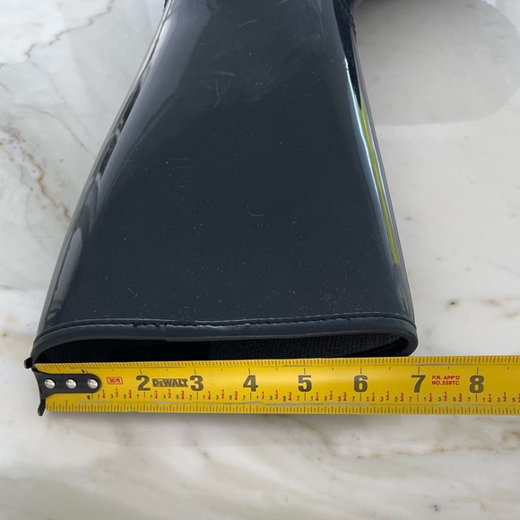 GUCCI BLACK BOOTS NERO OLD LAI RUBBER BOOTS SIZE IT 38 / US 8 - Picture 15 of 16